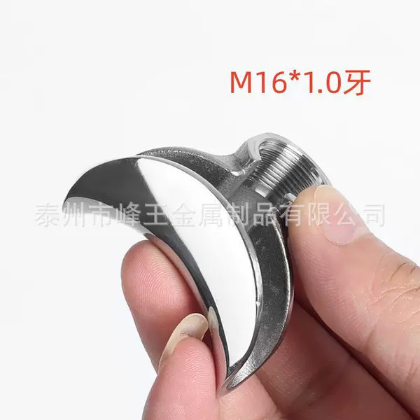 304 stainless steel double faucet m16*1.0 teeth