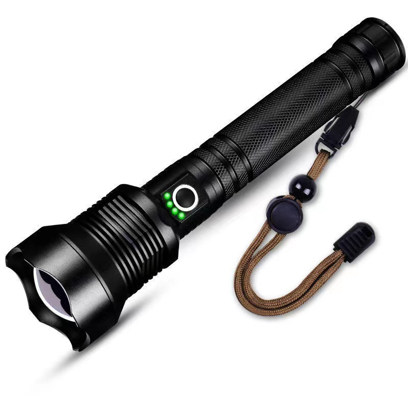 Quad-Core P70 linterna fuerte luz recargable hogar al aire libre Super brillante LED reflector al aire libre alargado zoom Luz image 3