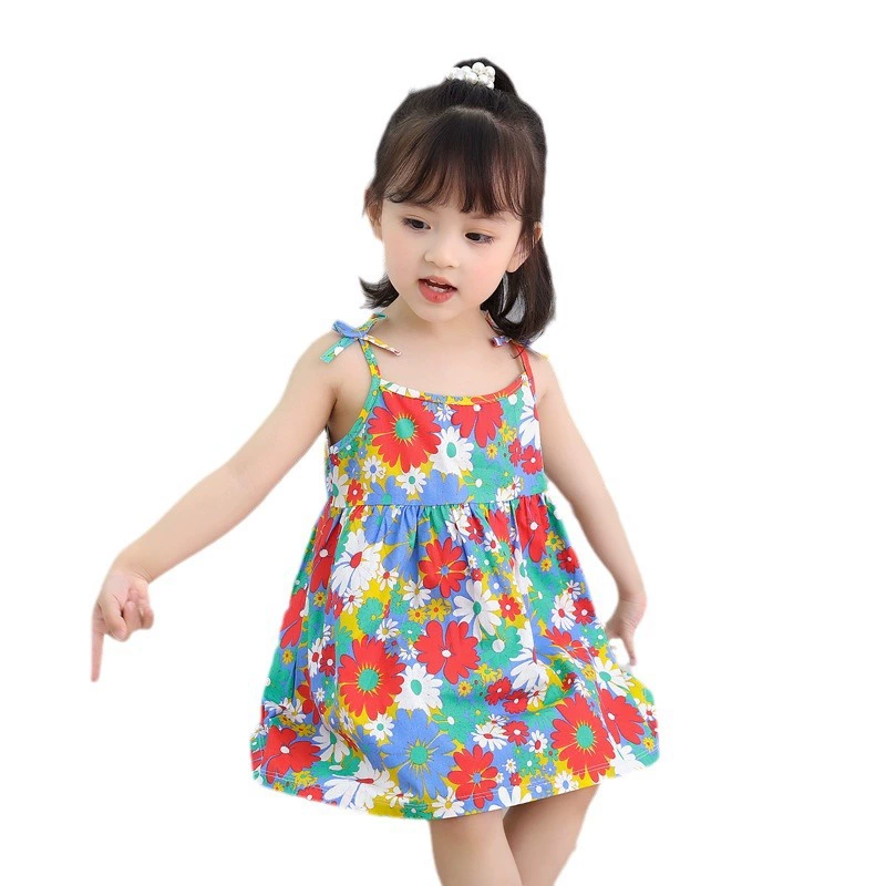 Летний детский бренд slip dress для принцессы, детская одежда, цветочная вышивка
