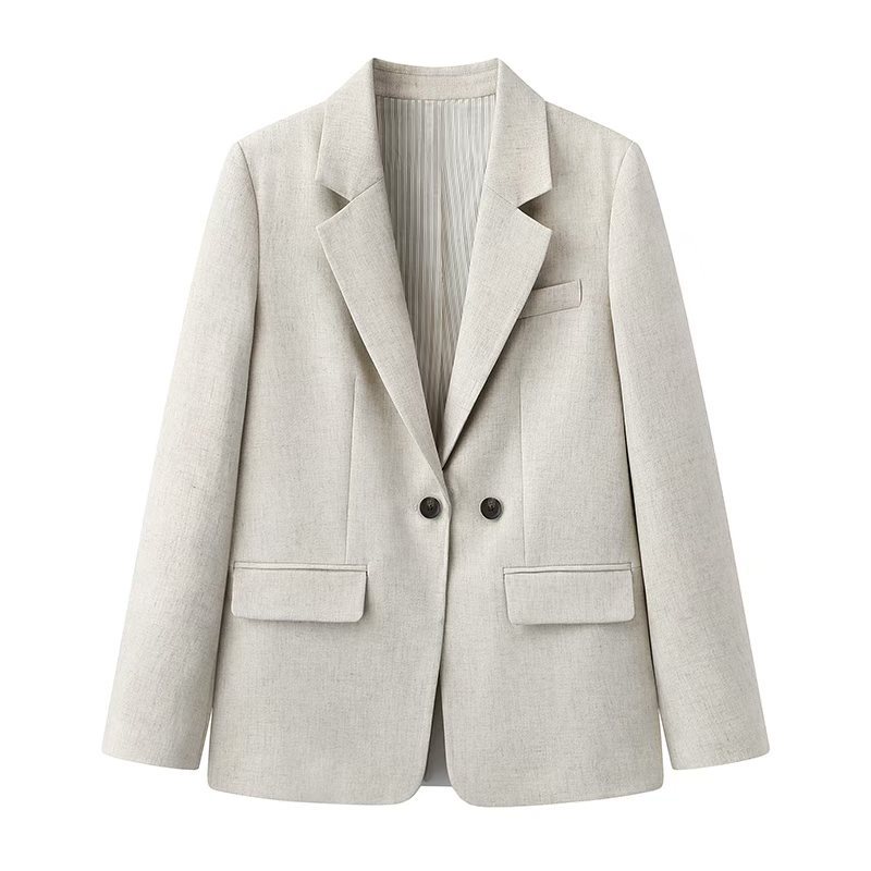 New Style Small Casual Suit Loose Long-sleeved Suit Jacket Dress Four Seasons All-match Commuter British Style Women