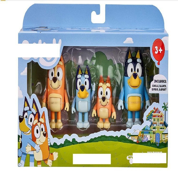 ブルーイと仲間たち ブルーイと仲間たち バスボール デコンプレッション ピンチ アウト グッズ フィギュア 4個セット|undefined