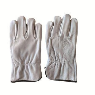 Customized Short Welding Goatskin Welder Insulation Anti-Scalding Wear-Resistant Mechanical Shipyard Cooling Breathable Labor Protection Gloves