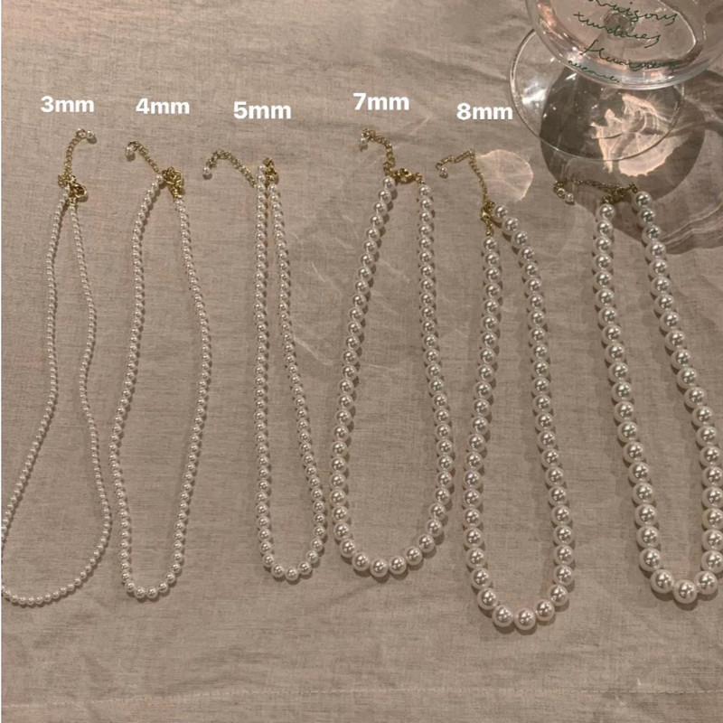 fever Blogger Same Style Home Quality Pearl Necklace Women's Light Luxury French Style Retro Clavicle Chain New Necklace Chain fever Blogger Same Style Home Quality Pearl Necklace Women's Light Luxury French Style Retro Clavicle Chain New Necklace Chain