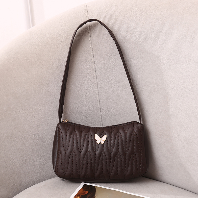 Rómbica bolsa axila femenina 2023 Nueva bolsa bordada de comercio exterior femenina pequeña bolsa al por mayor Nueva Moda bolsas de hombro