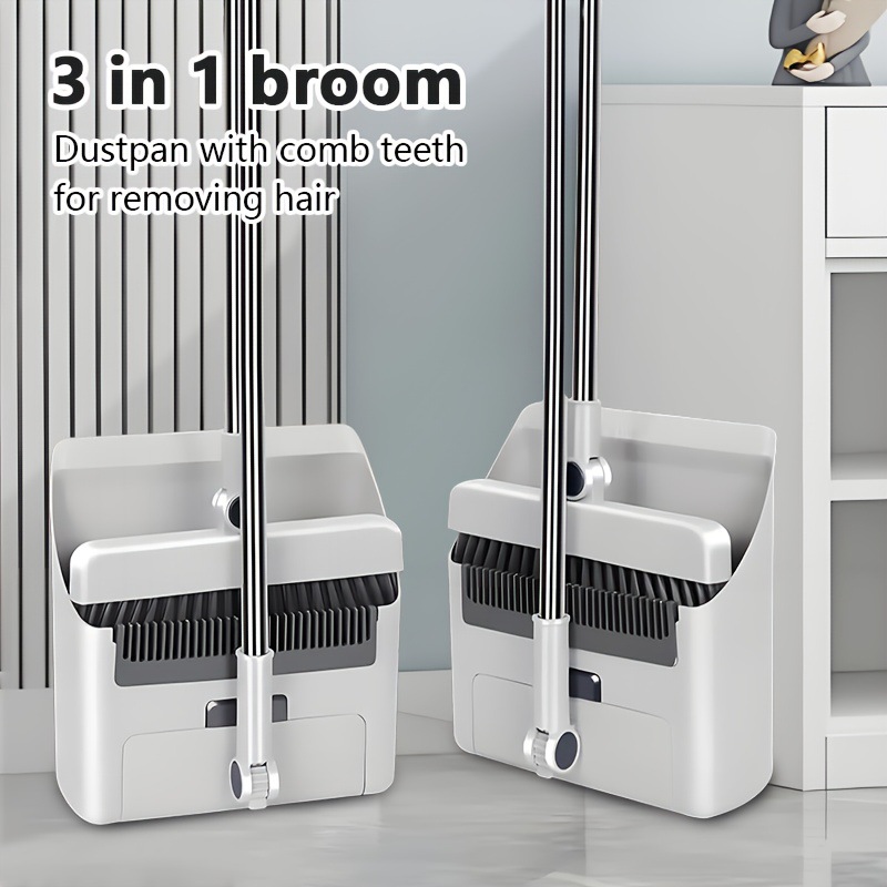 2025新款跨境代發快速交貨三合壹掃帚套裝家用掃帚掃地機