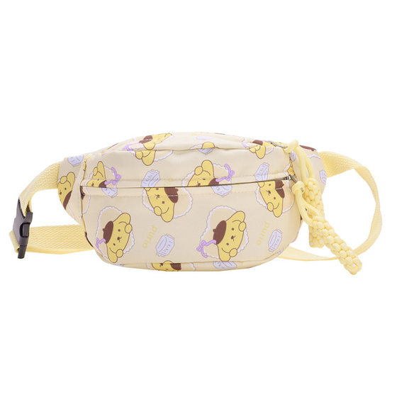 Korean Style Children's Waist Bag 2025 New Fashionable Cartoon Animation Kindergarten Fresh Large Capacity Travel Baby Chest Bag