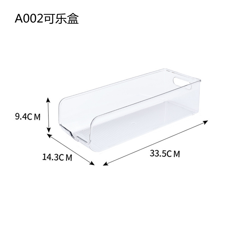 Caja de almacenamiento de alimentos PET Caja de almacenamiento de refrigerador Caja de almacenamiento de almacenamiento de cocina transparente Caja de almacenamiento de congelación