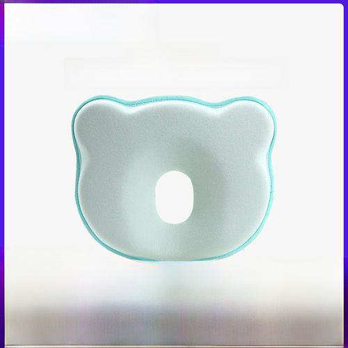 Amazon Baby Shaping Pillow Teddy Bear 100% Cotton Slow Recovery Memory Foam Custom Wholesale 0-1 Year Newborn Pillow