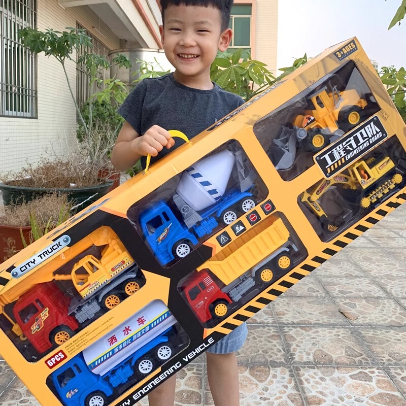 Children's Large Engineering Vehicle Toy Boy Gift Excavator Bulldozer Hook Machine Mixing Crane Car 2-3 Years Old 4 Children's Large Engineering Vehicle Toy Boy Gift Excavator Bulldozer Hook Machine Mixing Crane Car 2-3 Years Old 4