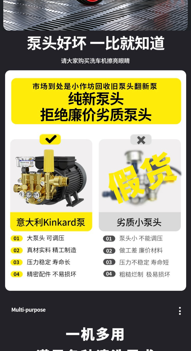 26 New Models of Installation-Free Car Washing Machines, High-Pressure Water Guns, Household 220V Portable Cleaning Machines, High-Power Floor Cleaning and Car Washing Machines