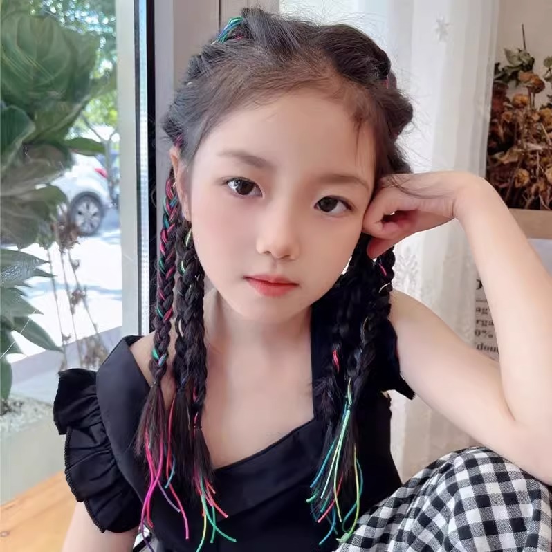 Trenza para niños trenza de boxeo peluca dulce fresco Twist trenza accesorios para el cabello chica lazo de pelo banda de goma banda para el cabello trenza sucia cuerda para el cabello