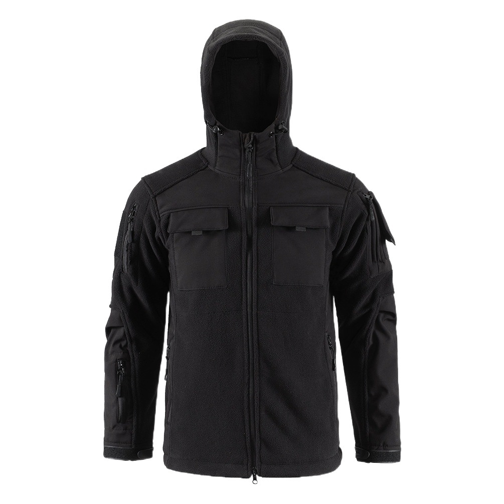 Outdoor Sports Camouflage Fleece Jacket Men's Softshell Jacket Warm Inner Fleece Softshell Jacket Wholesale