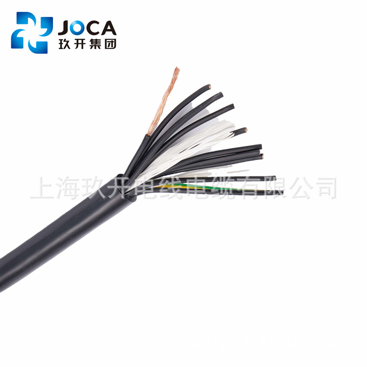 玖开ZC-RVVP3*0.75/1.0/1.5/2.5/4阻燃控制信号屏蔽软电缆线现货
