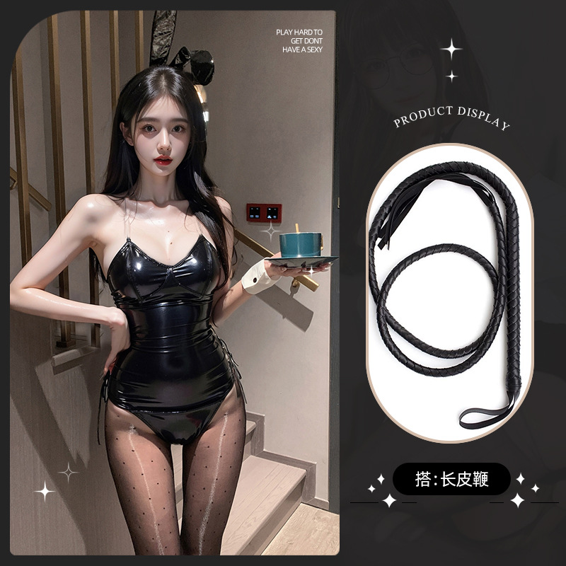 토끼 여성 세트 [헤어밴드 점프 수트 팔찌] 긴 채찍