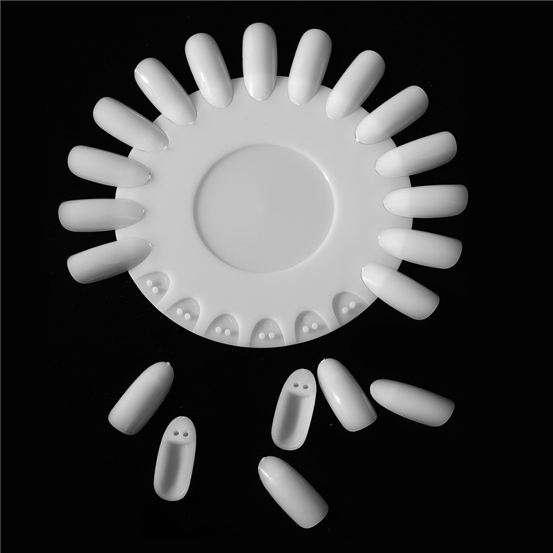 Manicura transfronteriza extraíble tarjeta de color de disco de 20 colores práctica de principiante impresión pieza de uñas herramienta de visualización de manicura