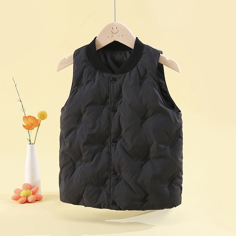 Baraco Kidsren's down Vest, Lightweight Vest for Boys and Girls, Fashionable Outer Wear, Baby Winter Clothing, White Duck down Vest