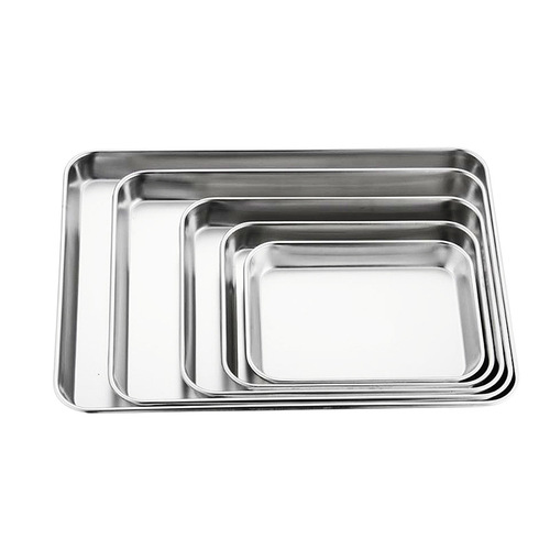 304 stainless steel medical square plate, medical tray, beauty salon disinfection plate, surgical plate, wound dressing instrument tray, iodophor-resistant