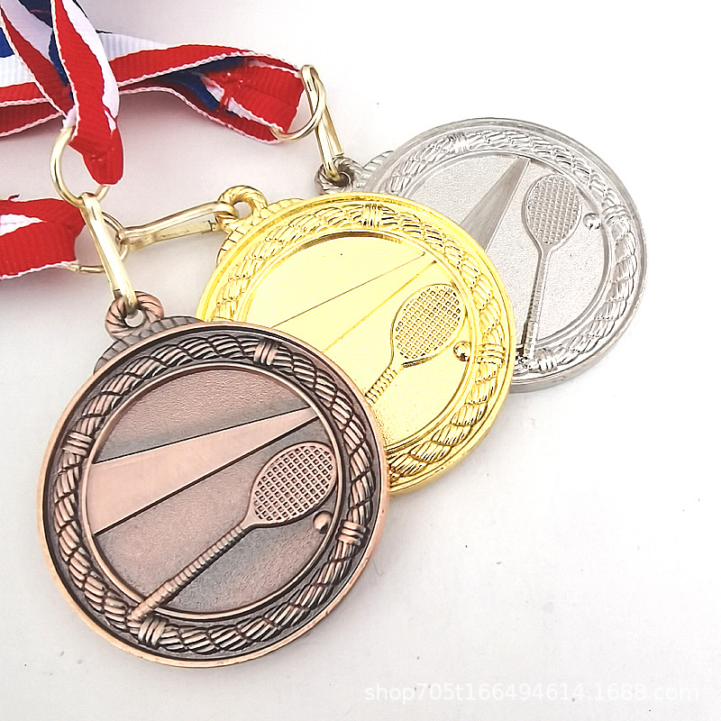 5cm squash is suitable for competition activities, awards, gold foil medals, metal medals, gold medals