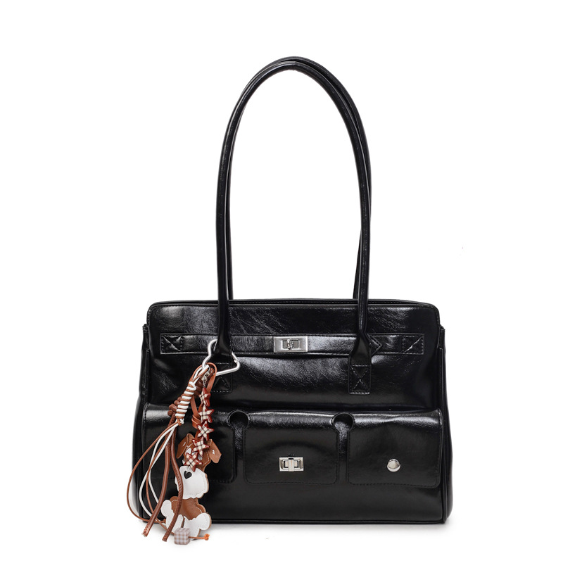 Texturas transfronterizas bolsas de mano Kylie para mujeres otoño y invierno 2025 nuevo estilo retro moda tote bolsas de hombro de lujo bolsas axila