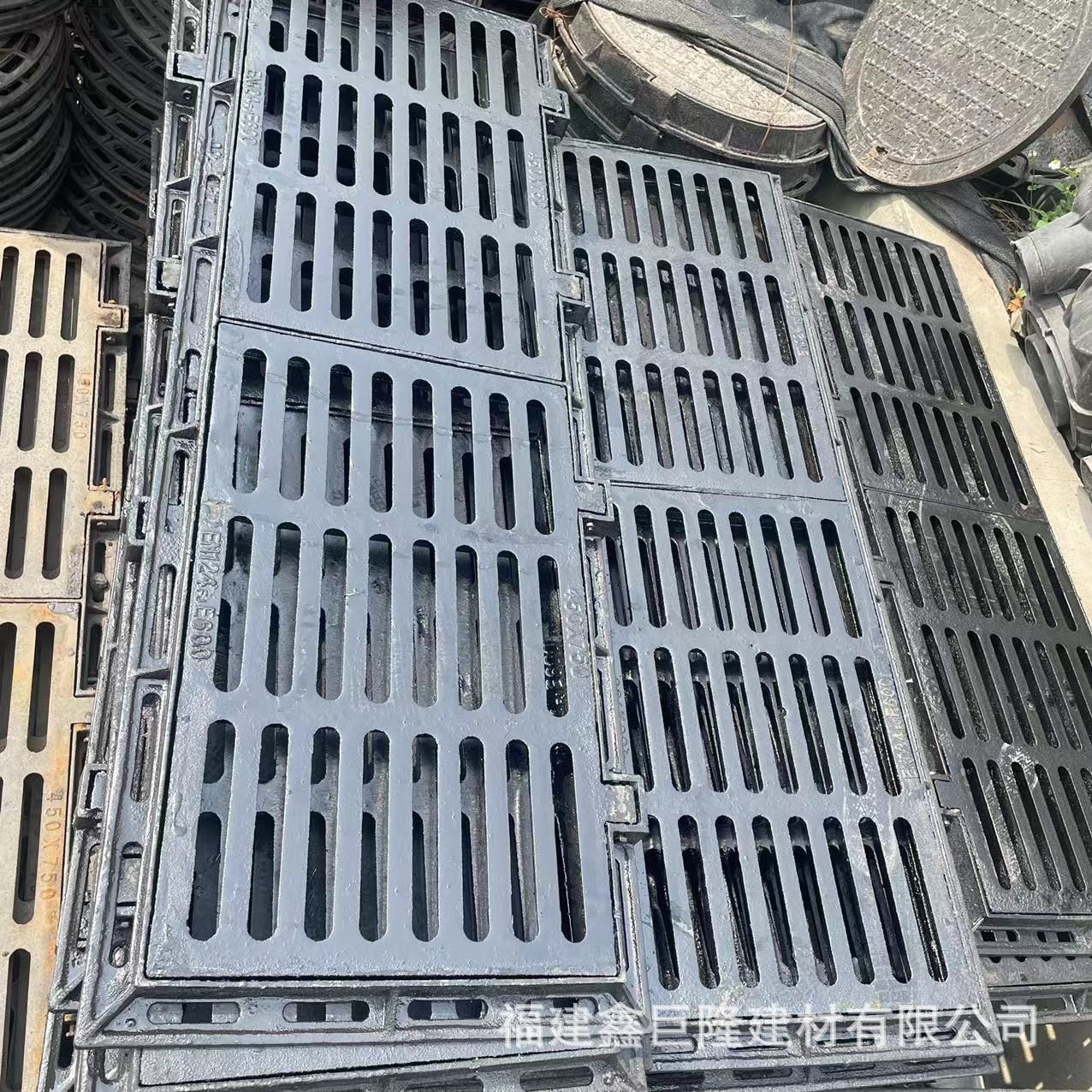 南平井盖批发450*1500 D400球墨铸铁雨水箅下水道盖板