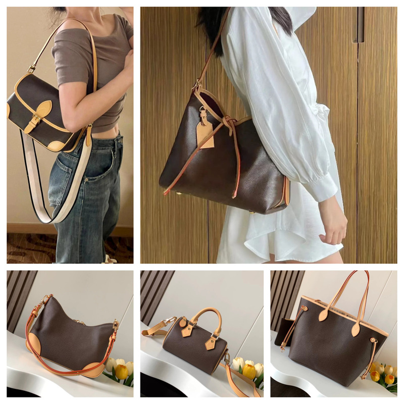New Allinbb Women's Bag with Monogram Pattern, Carryall Small Size, Viy Messenger Baguette Bag, Tote, Speedy Pillow Bag New Allinbb Women's Bag with Monogram Pattern, Carryall Small Size, Viy Messenger Baguette Bag, Tote, Speedy Pillow Bag