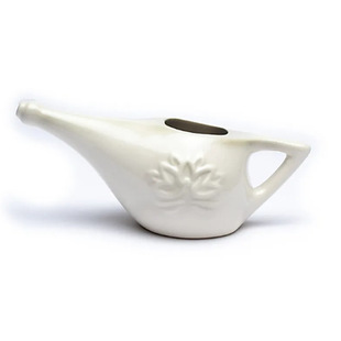 In stock handmade ceramic nasal washing Pot yoga Neti Pot export yoga nasal washing Pot foreign trade nasal washing device