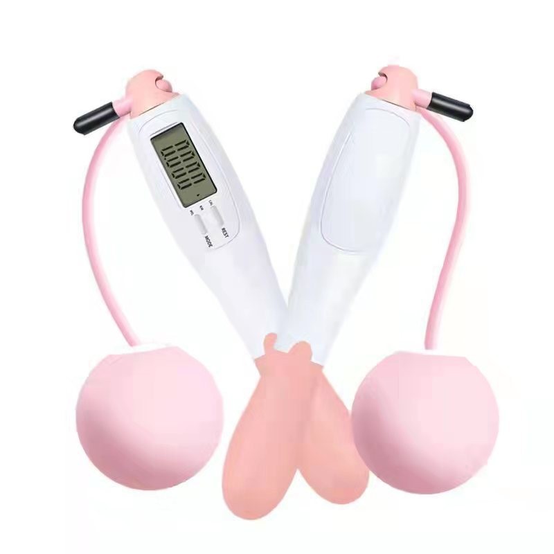 2 키 카운트 큰 공 (핑크 및 흰색)