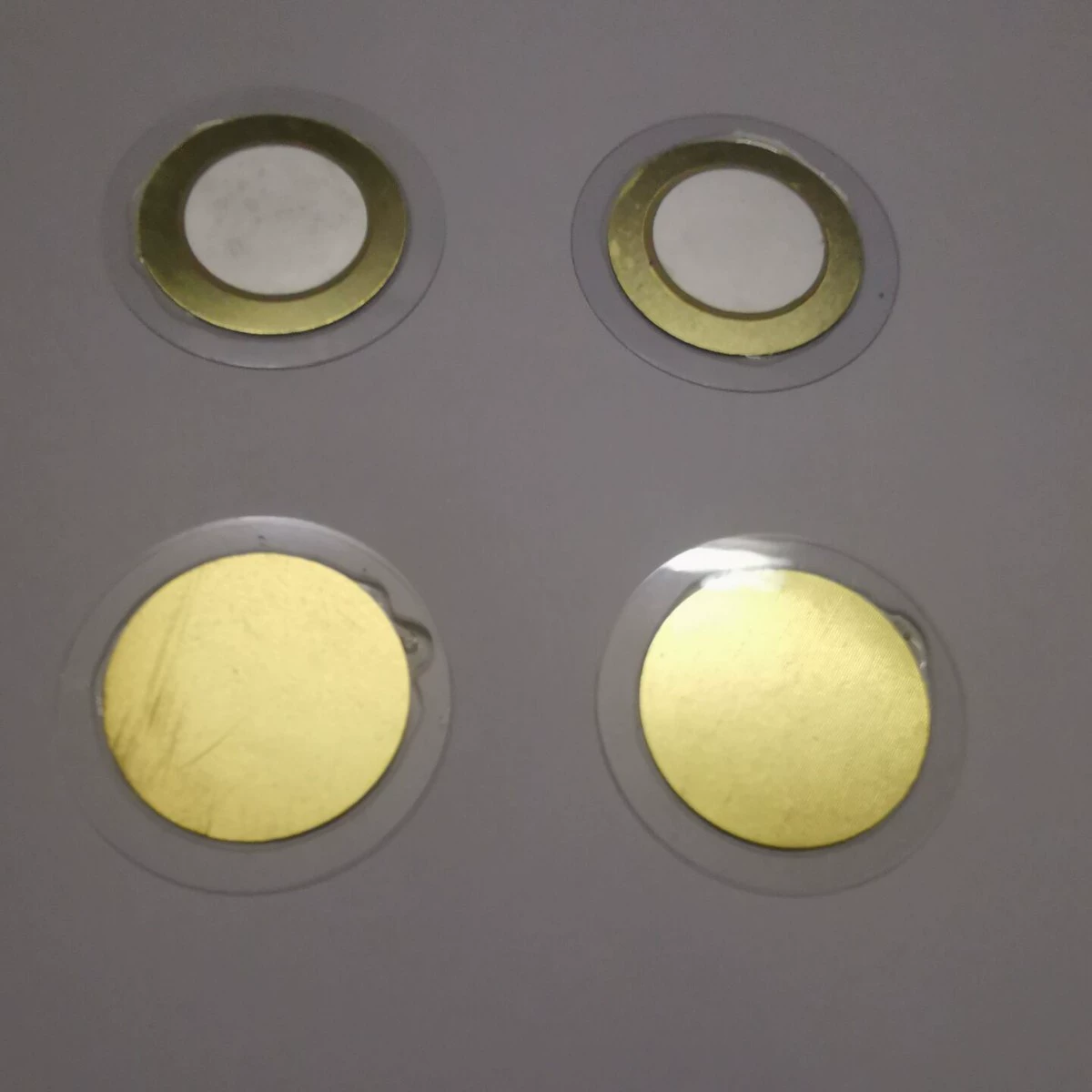 27 мм диаметр медный патч 31 мм ПВХ пленка пьезоэлектрический зуммер моно патч пассивный зуммер