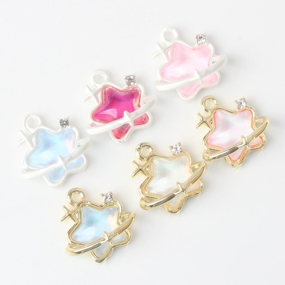 20g Weight Pendant Jewelry Making Type Rhinestones Inlay Material DIY Jewelry Accessories Classification 10 PCS/Package Quantity Alloy Material Star Pattern Plating, Inlay Design Casual, Sweet Style 10 PCS/Package Alloy Rhinestones Star Pendant 10