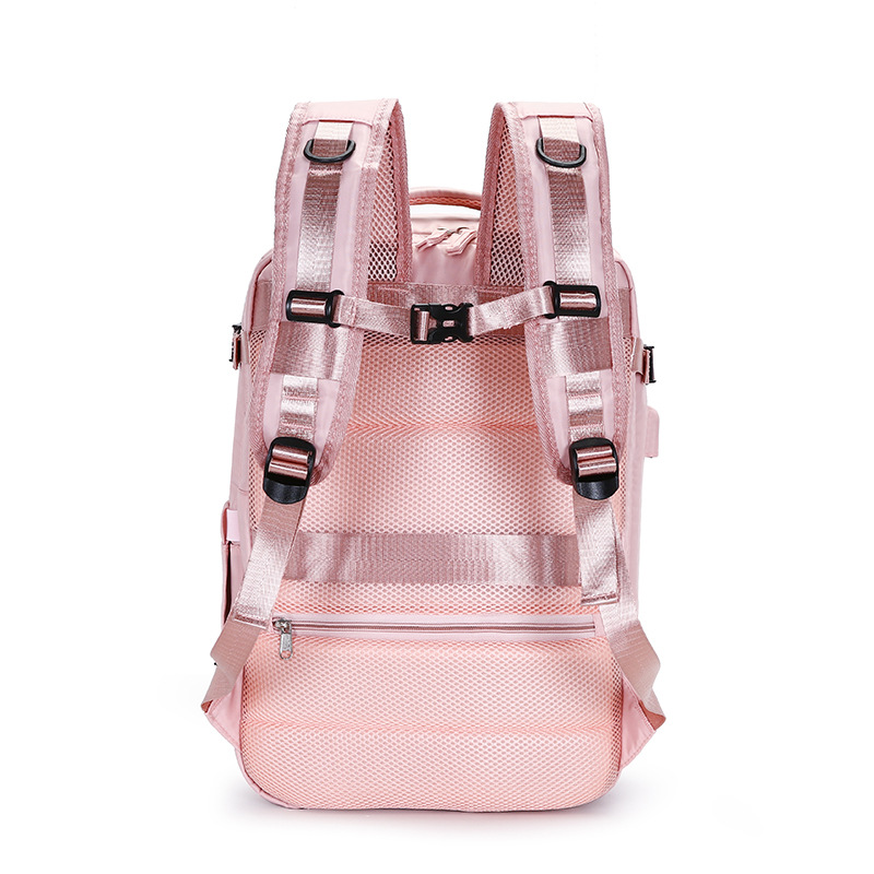 Mochila de hombro ocio transfronteriza de gran capacidad, mochila de viaje de corta distancia, separación seca y húmeda de zapatos independientes, mochila de computadora