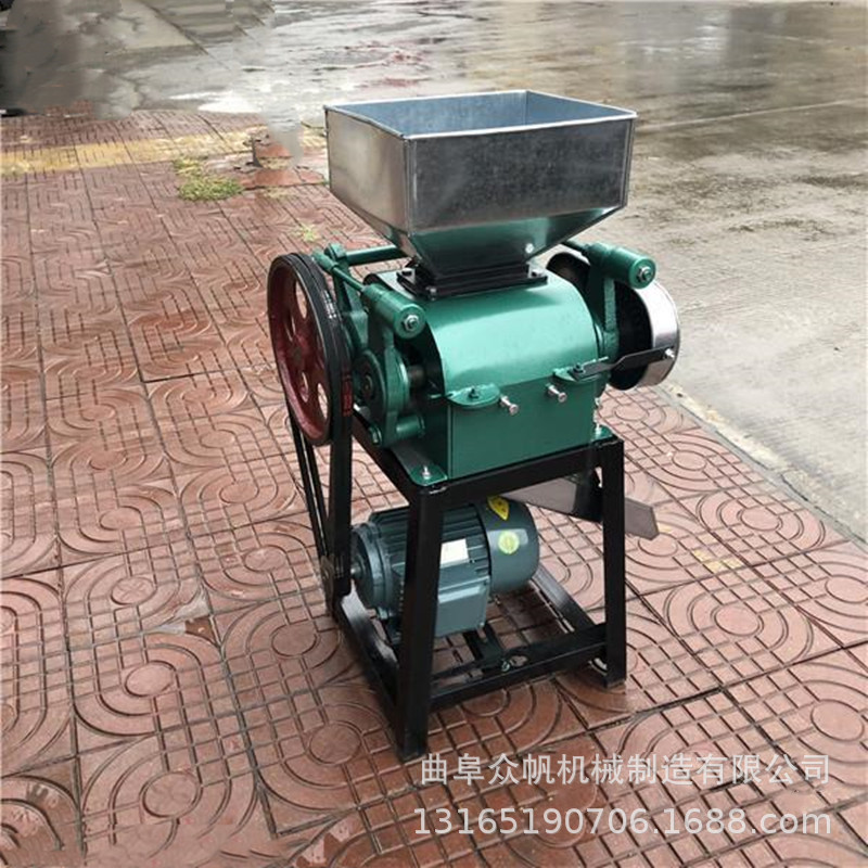 商用五谷杂粮挤扁机坚果核桃破碎机20型小麦大豆压扁机现货