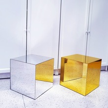 镜面正方形托台 柜台展示镜子玻璃玩偶底座摆件拍照道具家居装饰