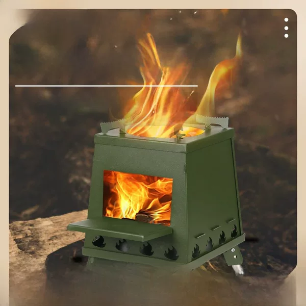 Firefox Windproof Foldable Portable Cassette Stove Outdoor Barbecue Camping Fire Pit Picnic Stove Multi-Fuel Foldable