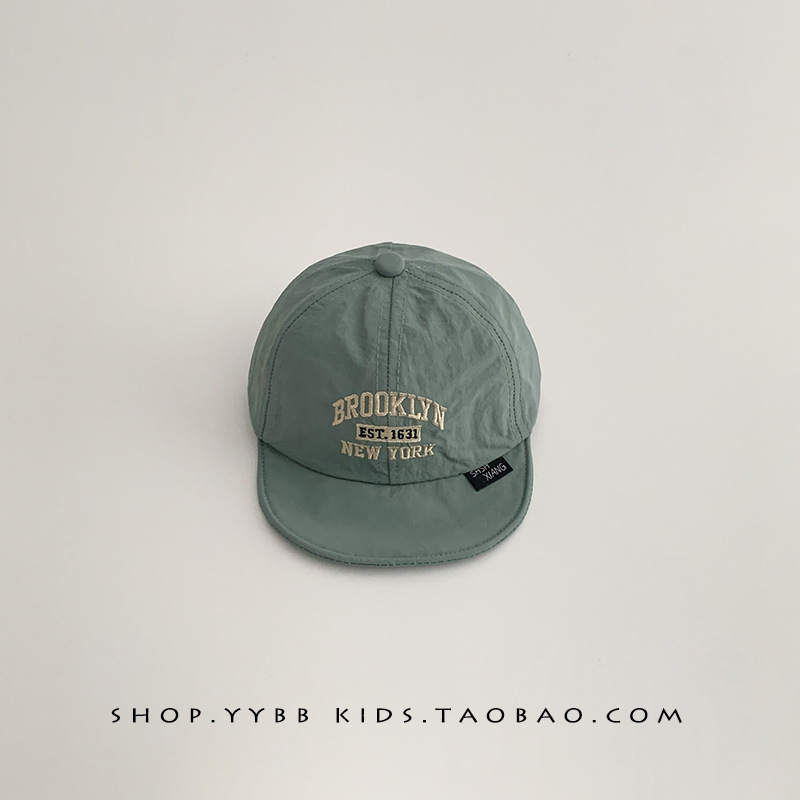 Sombreros para bebés primavera y otoño gorras delgadas gorras de lengua de pato para niños y niñas pequeños meses de sombrero solar letras de secado rápido sombrero de béisbol verano