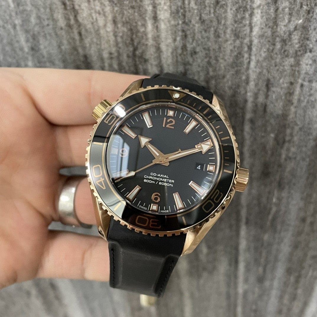 FK75550 HAIMA 600 시계 GMT 크로노 그래프 남자 시계 기계식 시계 심해 블루 방수 축광 시계 세라믹