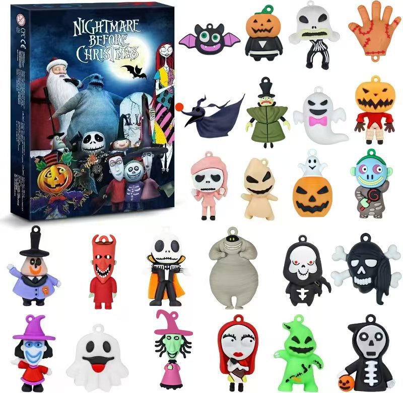 新入荷 Amazon スカルジャック クリスマスアドベントカレンダー ブラインドボックス ハロウィン ホラー雰囲気 24個入りギフト|undefined
