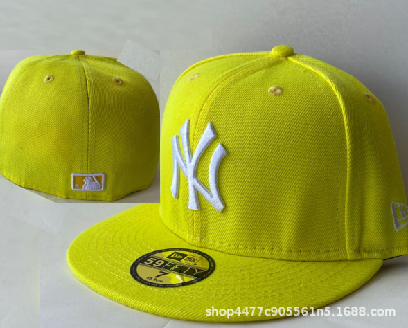 Sombreras de béisbol totalmente cerradas para hombres no ajustables, sombreros de baile callejero totalmente cerrados, sombreros de borde plano, sombreros de tamaño americano