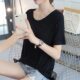 Tiktok Popular Short-Sleeve T-Shirt for Women, Summer Round Neck, Loose Inner Base Shirt, Outerwear Half-Sleeve White Top, Women's T-Shirt