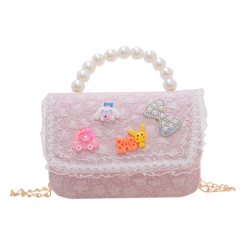 New children's handbag fashion chain diagonal bag cartoon cute girl small square bag change small backpack wholesale