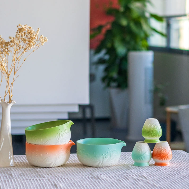 (Cross-border trading), matcha, tea cup, set, gradient