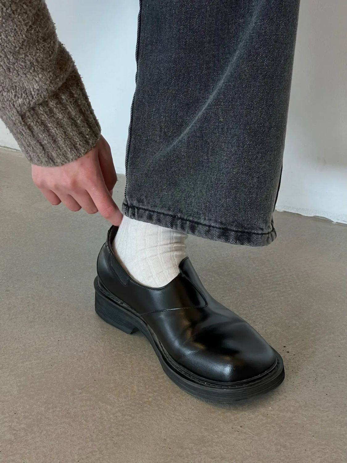 ShoeVault Lazy Commuter, scarpe derby slip-on da uomo alla moda in pelle elasticizzata con punta alta e bassa, per lavoro e guida_voghion.com