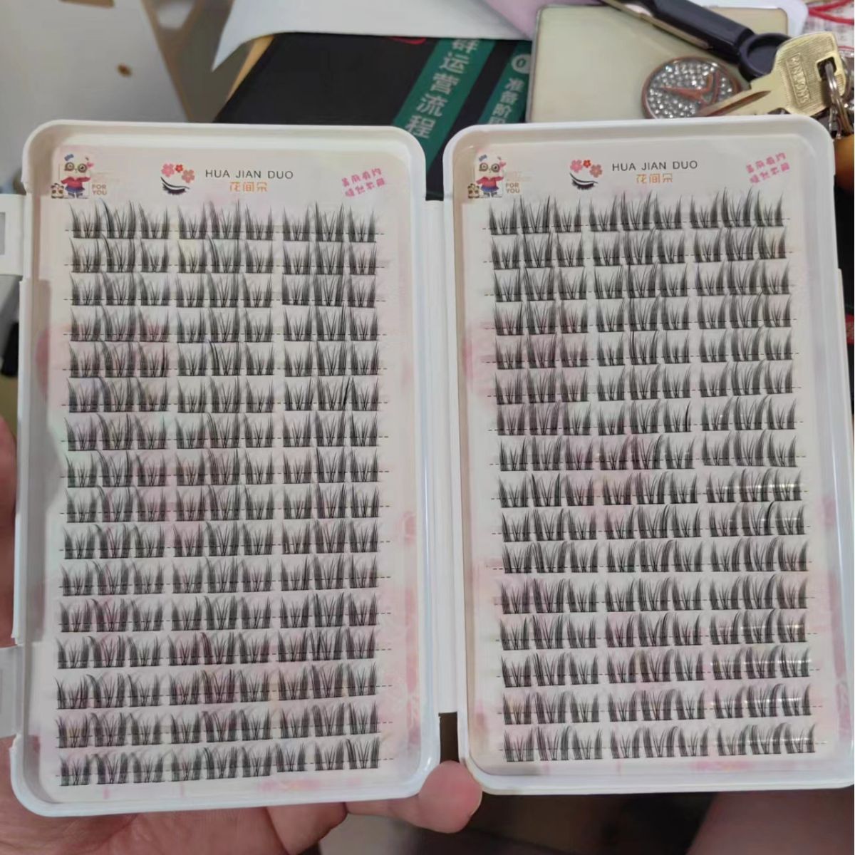 Flower Eyelash Book Foreign Students Recommend Lazy Trilogy Eyelash Sun Flower Eyelash 32 Rows Message Optional