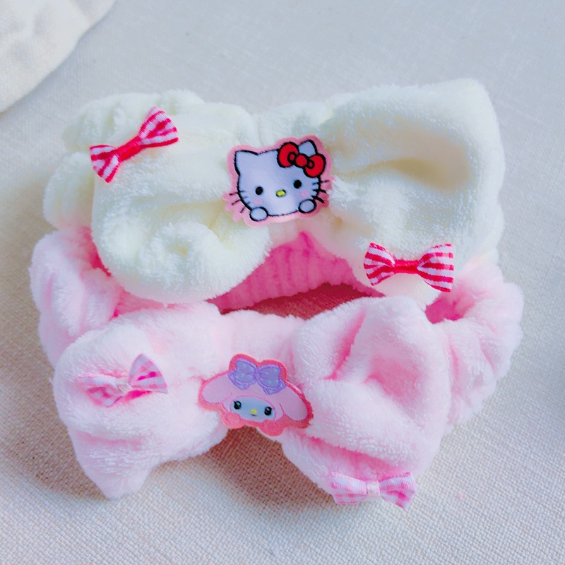 Inswind nuevo bordado dibujos animados lavado facial correa de pelo Sanliou Yugui perros niñas aplicar máscara de pelo correa de pelo