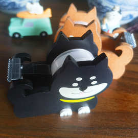 跨境亚马逊zakka日式柴犬创意卡通胶带机 胶带切割器桌面拍摄摆件