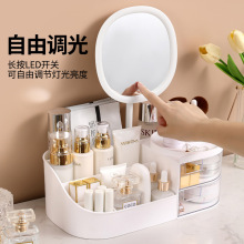 桌面收纳盒学生ins文具手账神器箱化妆品柜宿舍书桌抽屉式置物架
