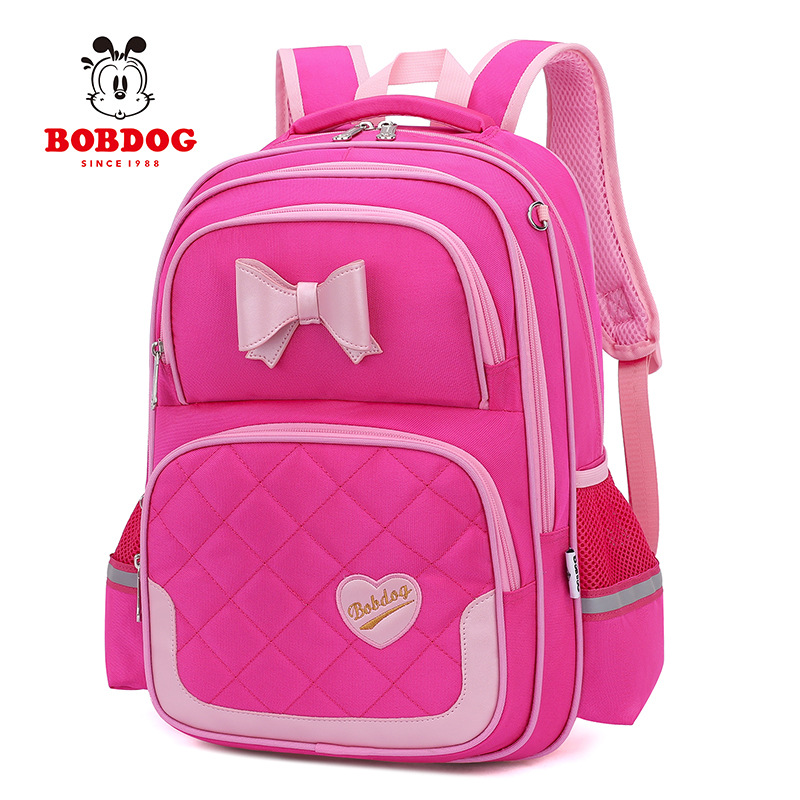 Babdou DE LOS NIÑOS mochila de Grado uno a grado tres y seis niñas de la escuela primaria femenina ultra-ligero protección de la columna vertebral reducción de carga mochila chica