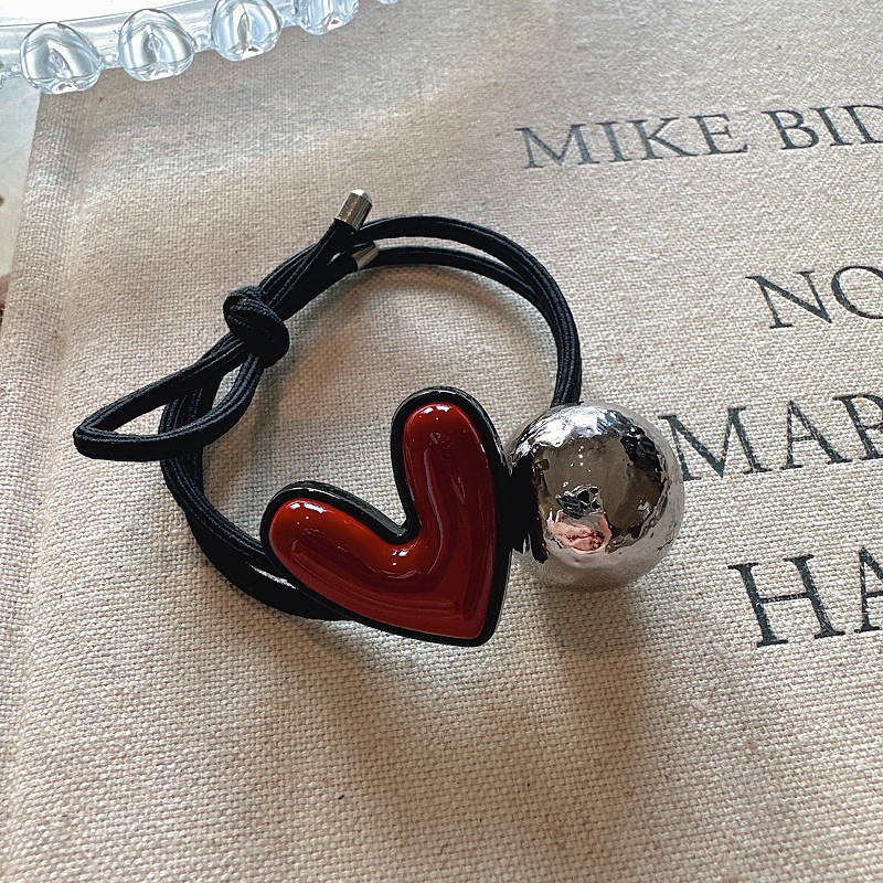 Women's Gender Casual Women's Heart Shape Alloy Hair Tie