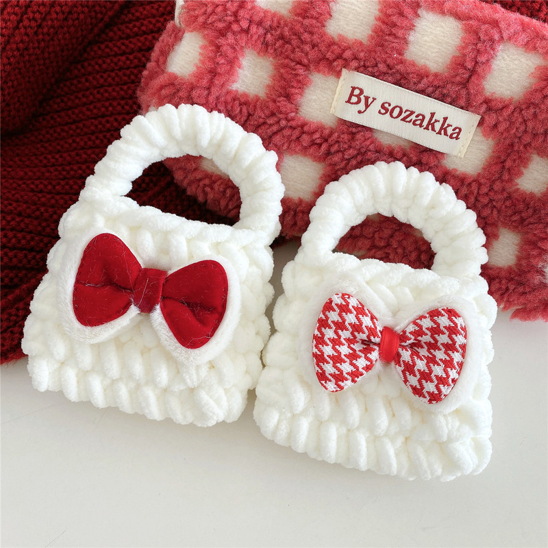 Plush Bow for Apple AirPods 4 Generation Bluetooth Headset Protection Tote Bag Pro2 Apple Headset 3