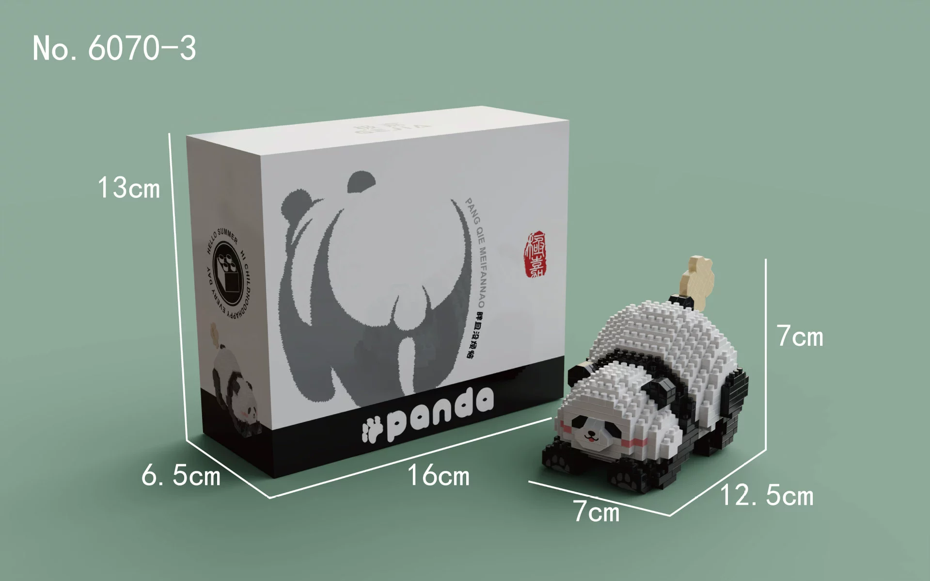 Building Block Panda Set (Lego) — Mini collectible figures, multi-style options