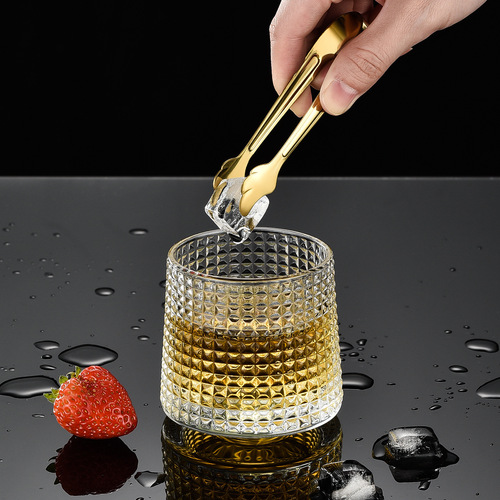Cross-border 304 stainless steel sugar cube ice clip wings ice cube ice bucket clip ice tongs lemon food clip wholesale